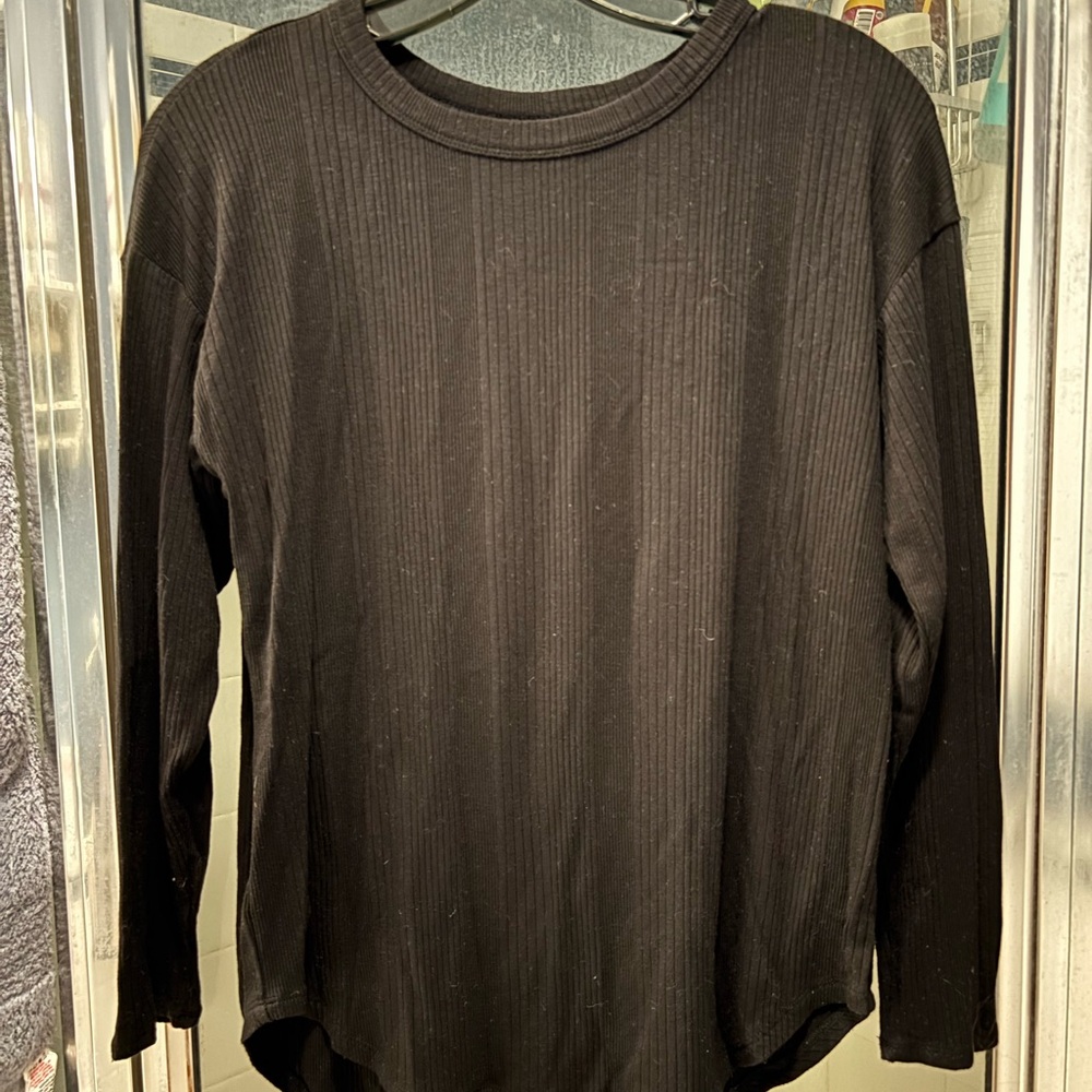 Lou & Grey Midnight Black Long Sleeve Top